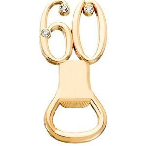 60th Birthday or Wedding Anniversary Bottle Opener for Party Favors Souvenirs
